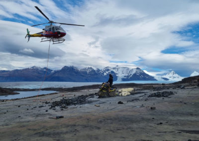 Helicóptero en la zona